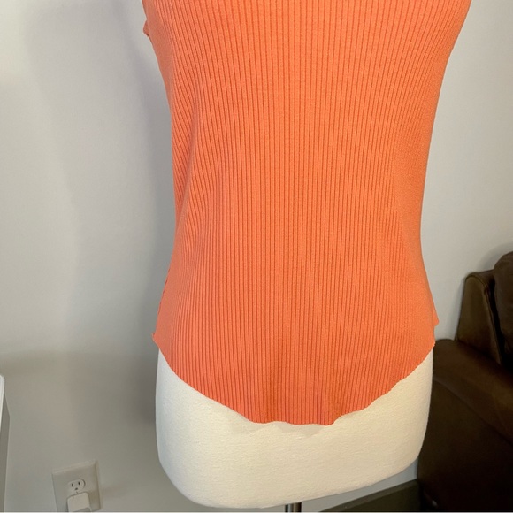 The Range Coral Alloy Sleeveless Rib Top - Picture 7 of 8
